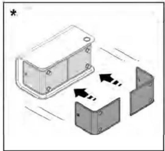 Diagram showing a mechanical component with arrows indicating motion or movement, no text or symbols present