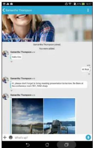 ASUS ZenPad 10 ZD300CL - Utiliser Conversation sur Omlet - 3