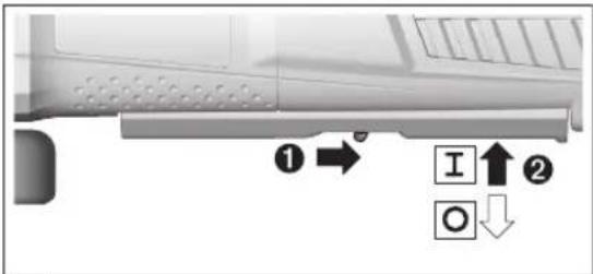 BOSCH GWS 12-125 CIPX Professional - Включение/выключение - 1