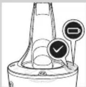 Diagram of a device with circular indicators and checkmark symbols.