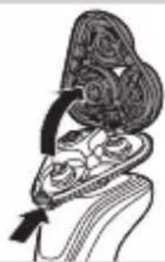 Illustration of a human ear with decorative hair and a tassel, no text or symbols present