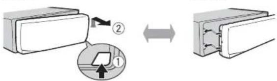 Diagram illustrating a mechanical assembly process with labeled components and directional arrows