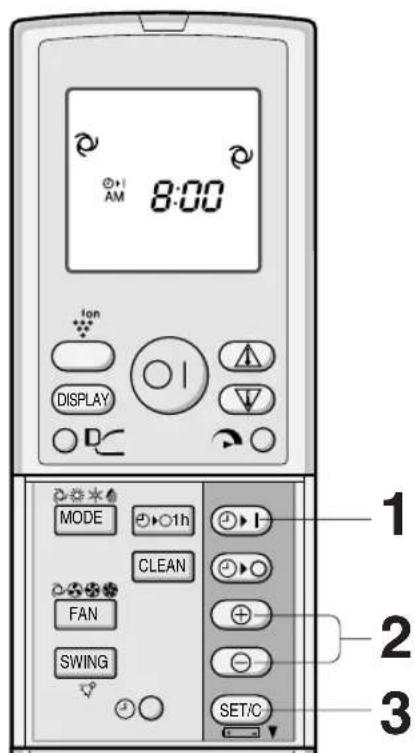 SHARP AY-XP9FR - LIGAR TEMPORIZADOR - 1