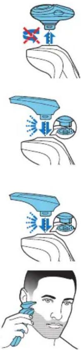 PHILIPS SHAVER Series 9000 S9211 - Kinniklöpsatavate tarvikute kinnitamine ja eemaldamine - 1