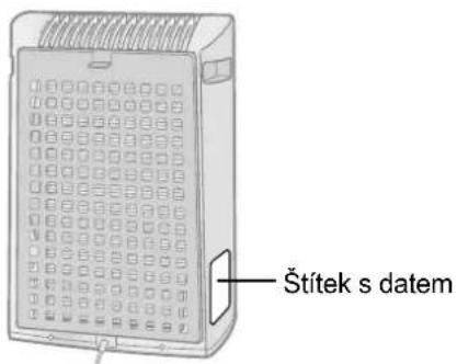 Štítek s datem