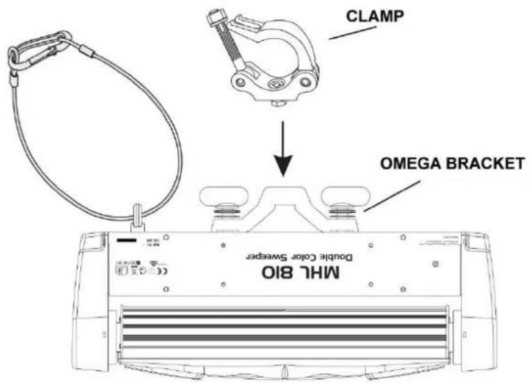 CLAMP OMEGA BRACKET MHL 810 Double Color Sweeper