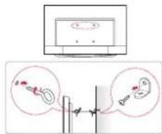 LG 55UG8709 - Befestigen des TV-Gerätes an einer Wand - 1