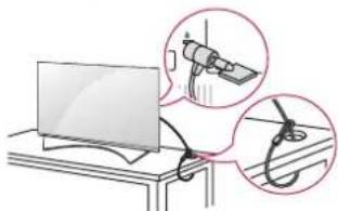LG 55UG8709 - Verwenden des Kensington-Sicherheitssystems - 1