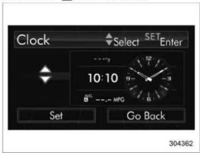SUBARU Forester (2016) - ▼Réglagedel'écrandel'horloge/du calendrier - 3