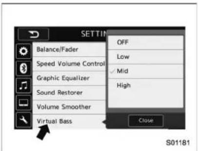 SUBARU Forester (2016) - ▽"VirtualBass" - 1