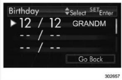 Birthday 12 / 12 GRANDM -- / -- -- / -- Go Back 302657