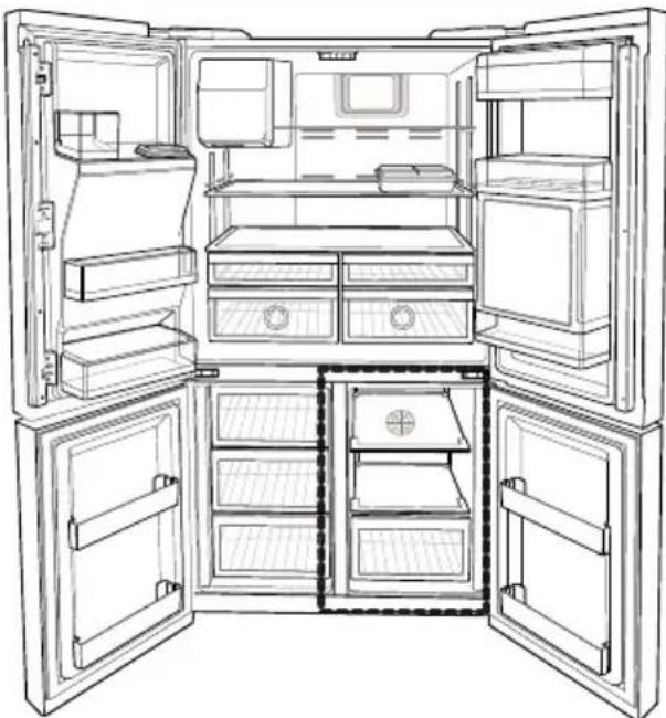 BEKO GNE114780X - Sélection du mode congélateur - 2
