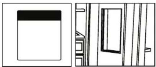 Pure architectural line drawings of a building facade and window (no text or symbols).
