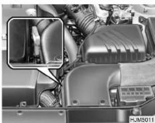 HYUNDAI Tucson (2006) - Pour vérifier le niveau du liquide de boîte - 2