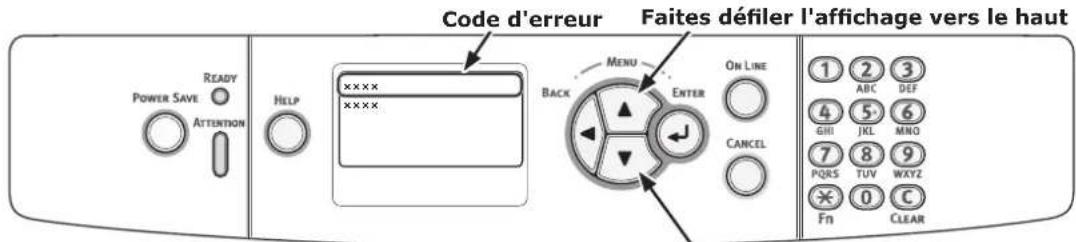 OKI C823n - - Lorsqu'un message de remplacement des consommables ou de maintenance de l'appareil s'affiche - 2
