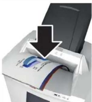 HSM SECURIO AF500 - Εισαγωγή χαρτιών κατευθείαν στο άνοιγμα τροφοδοσίας - 1