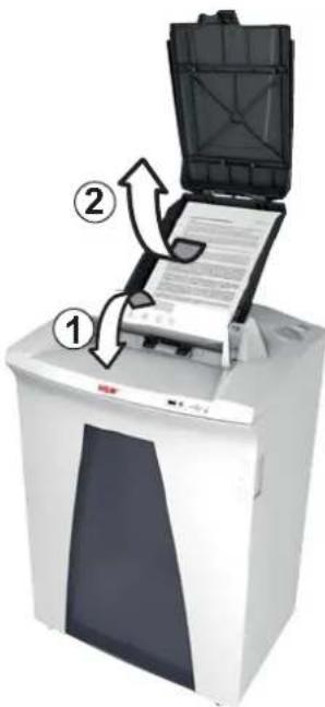 HSM SECURIO AF500 - Paperin asettaminen kasettiin - 1