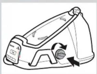 Line drawing of a washing machine with directional arrows indicating motion (no text or symbols)