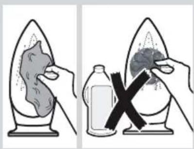 Diagram illustrating a chemical experiment with labeled steps and a cross symbol indicating removal or rejection.