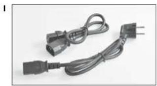 Coiled black electrical plug connectors with terminal ports (no text or symbols visible)