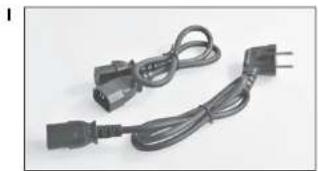 Coiled black electrical plug with two terminal connectors (no text or symbols visible)