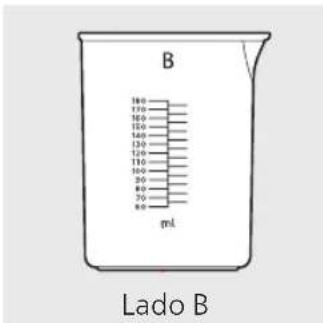 B 180 170 160 150 140 130 120 110 100 90 80 70 60 mL Lado B
