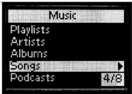 Music Playlists Artists Albums Songs Podcasts 4/8