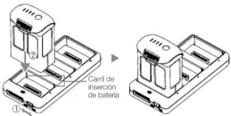 Carril de inserción de batería