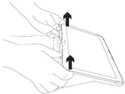 LOGITECH Ultrathin Keyboard Folio - A táblagép leválasztása - 1