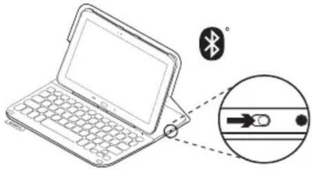 LOGITECH Ultrathin Keyboard Folio - Connexion de votre clavier à votre tablette - 1
