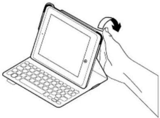 LOGITECH FabricSkin Keyboard Folio - Herausnehmen Ihres iPads - 1