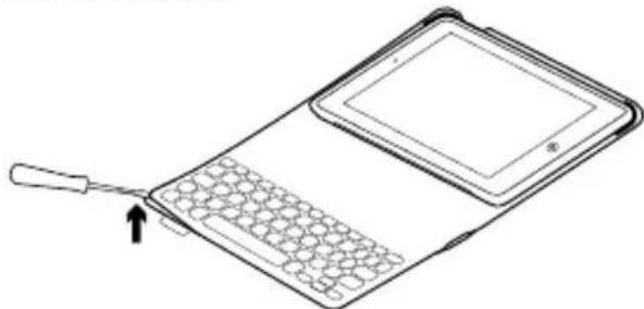 LOGITECH FabricSkin Keyboard Folio - Kassering av batterier ved slutten av produktets levetid - 1