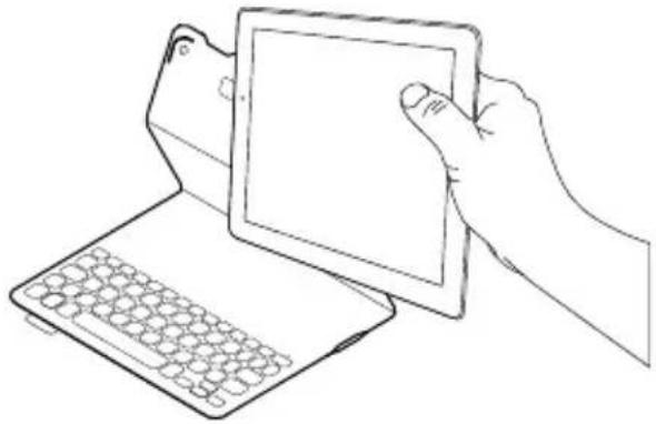 LOGITECH FabricSkin Keyboard Folio - Αφαίρεση του iPad - 2