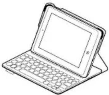 LOGITECH FabricSkin Keyboard Folio - Две положения за гледане - 1