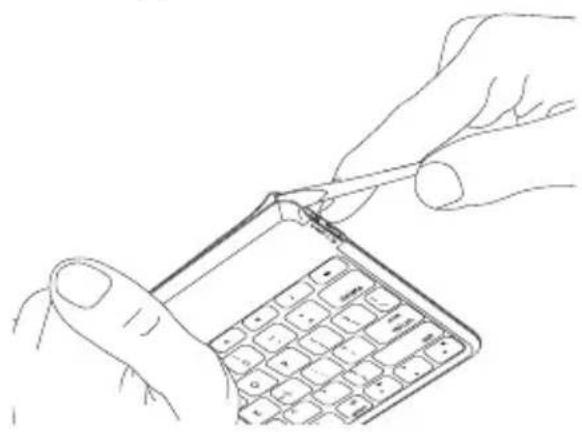 LOGITECH KEYS-TO-GO - Bortskaffelse af batterier, når produktet er udtjent - 2