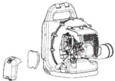 MCCULLOCH GB 355 BP - Hava filtresinin temizlenmesi - 1