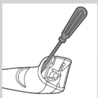 PHILIPS Norelco QT4014 - Udtagning af de genopladelige batterier - 1