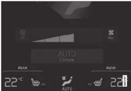 OFF Max AUTO Climate REAR 22℃ 110 AUTO 10 22℃ REAR