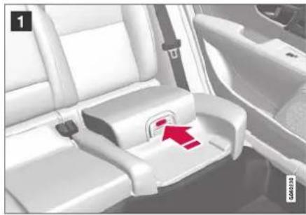 VOLVO S90 (2017) - Relever le coussin d'assise du siège pour enfant intégré\* - 3
