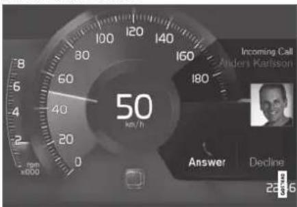 VOLVO S90 (2017) - Message sur l'écran conducteur - 1
