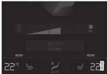 AIR Air Auto Climate REAR 22°C AUTE 22 09:58