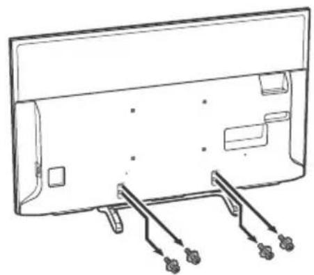 SONY KD-43XE8005 - Para desmontar el soporte de sobremesa del televisor - 1