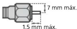 SONY KD-43XE8005 - Recomendación sobre el conector de tipo F - 1