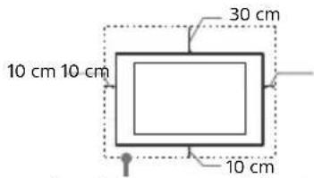 10 cm, 10 cm, 30 cm, 10 cm