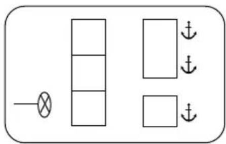 graph TD A["Light Lamp"] --> B["Block 1"] A --> C["Block 2"] A --> D["Block 3"] E["Vertical Block"] --> F["Down Arrow"] E --> G["Down Arrow"] E --> H["Down Arrow"]