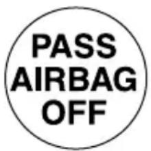 PASS AIRBAG OFF