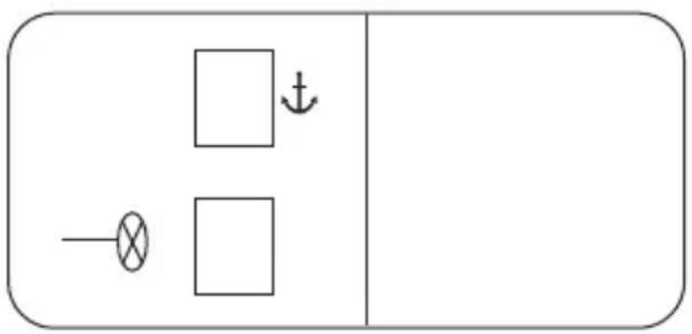 graph TD A[" "] --> B[" "] C["-"] --> D[" "] E[" "] --> F[" "]