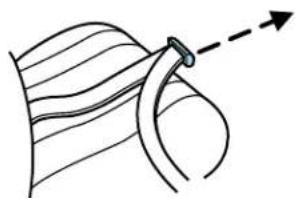FORD Ranger (2008) - Réglage des ceintures sous-abdominales du strapontin central orienté vers l'avant et vers l'arrière (selon l'équipement) - 2