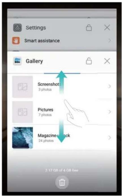Settings Smart assistance Gallery Screenshots: 3 photos Pictures 7 photos Magazine Track 24 photos 2.17 GB of 4 GB free