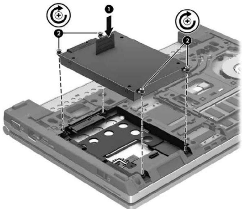 HP EliteBook 2170p - Installation d'un disque dur - 1